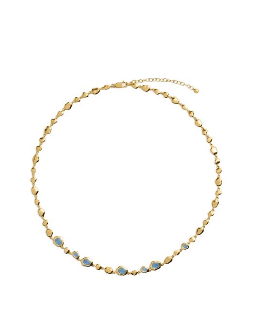 Monica Vinader Metallic Odyssey Aquamarine Necklace