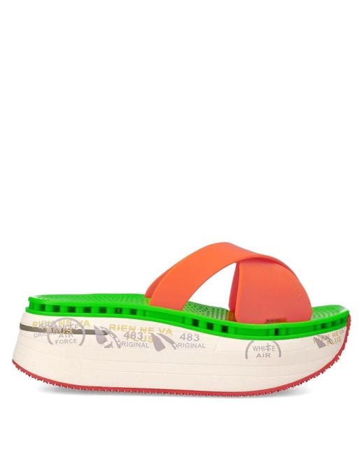 Premiata Green Claquettes Moura