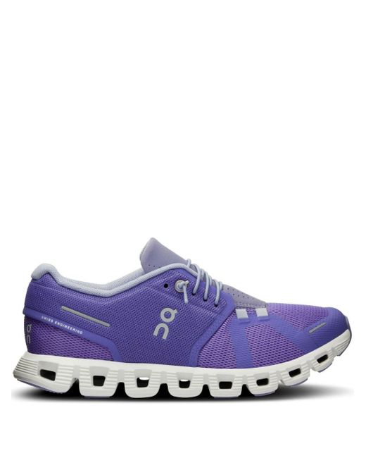 On Shoes Cloud 5 Mesh Sneakers in het Purple