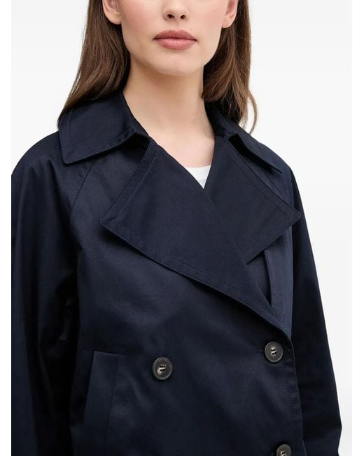 Benetton Blue Jacke Mit Geknöpftem Revers