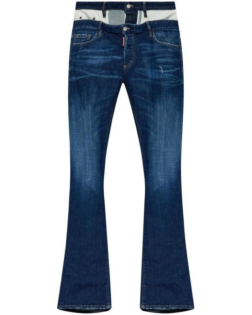 DSquared² Blue Sharpei Bootcut Jeans for men