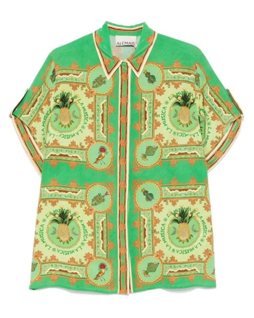 ALÉMAIS Green La Musica Shirt