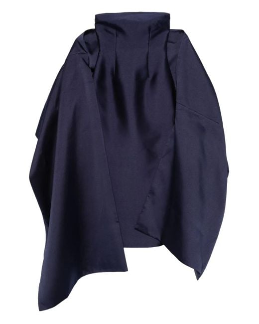 Solace London Blue Midaxi Strapless Midi Dress