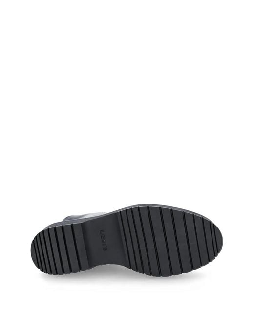 Levi's Black Lace-Up Platform Boots