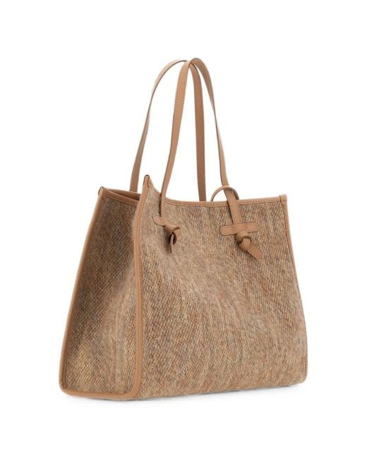 MARCELLA CLUB Natural Grand Sac Porté Épaule Marcella En Effet Bouclé