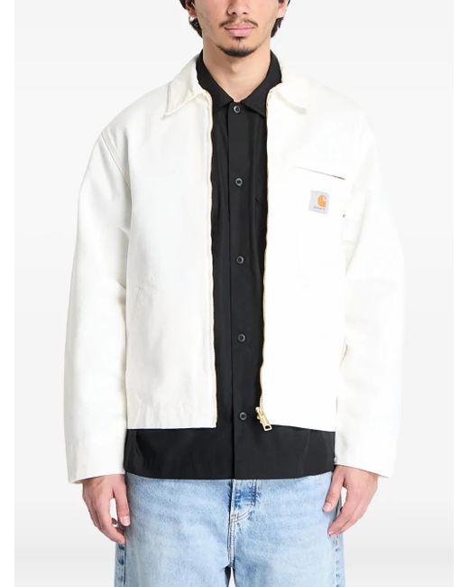 Carhartt White Detroit Zip-Up Jacket