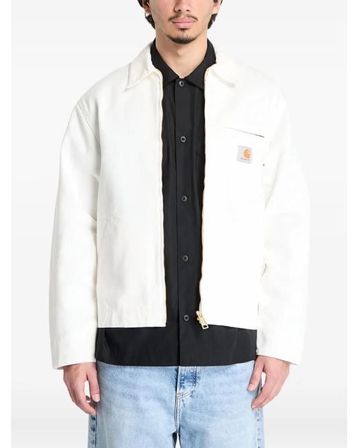 Carhartt White Detroit Zip-Up Jacket