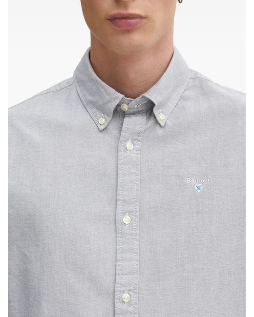 Barbour Gray Buttoned Shirt for men