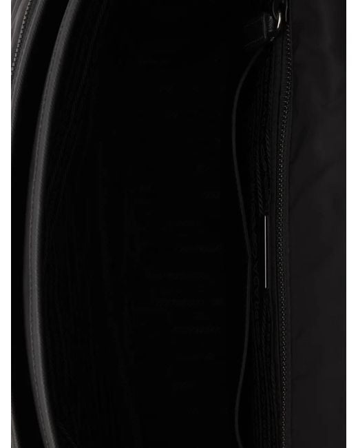 Prada Black Re-Nylon And Saffiano Leather Shoulder Bag for men