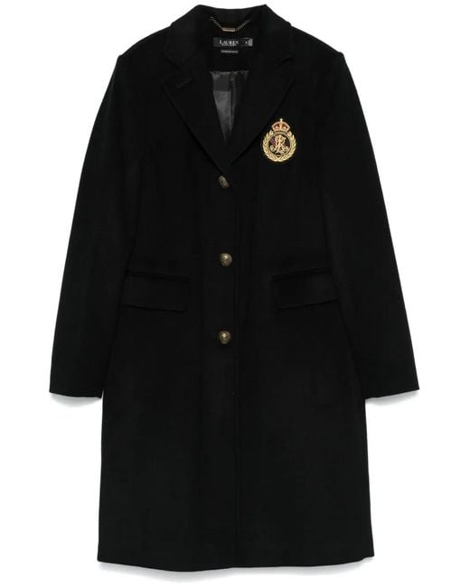 Ralph Lauren Black Single-Breasted Coat