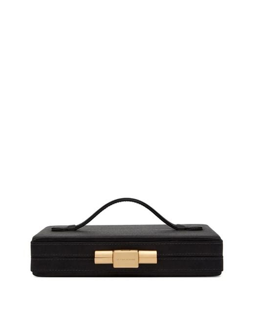 Victoria Beckham Black Top-Handle Clutch Bag