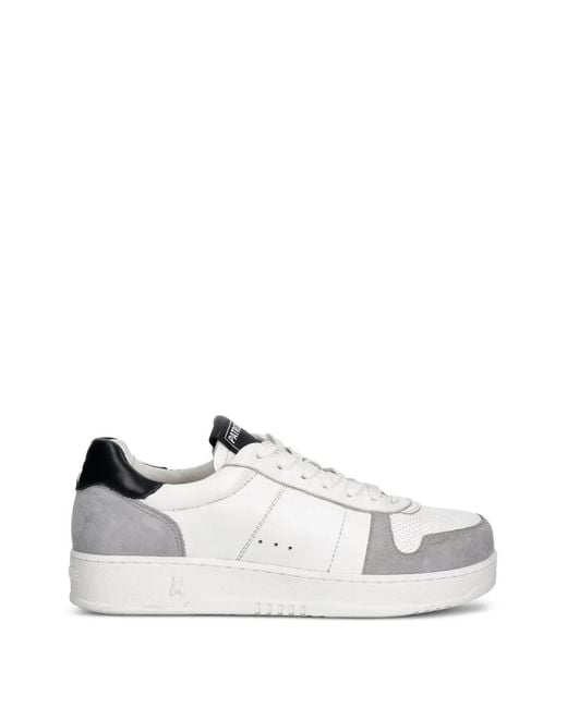 Patrizia Pepe White Perforated Panel Sneakers