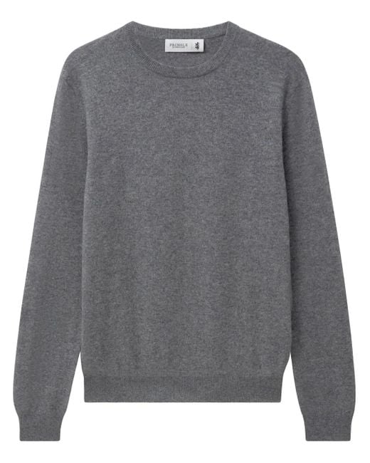 Pringle of Scotland Gray Cashmere Crew-Neck Knit Sweater for men