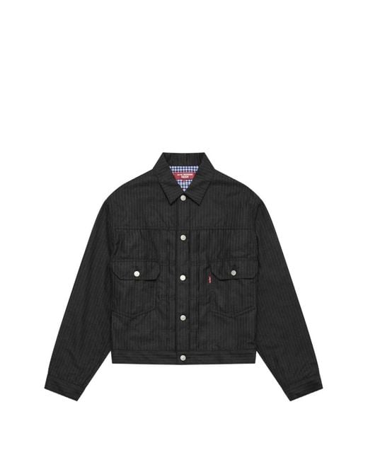 Junya Watanabe Black X Levi's Pinstripe Pocket Jacket for men