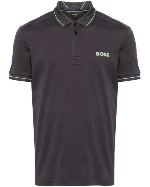 Boss Poloshirt Met Logo in het Black voor heren