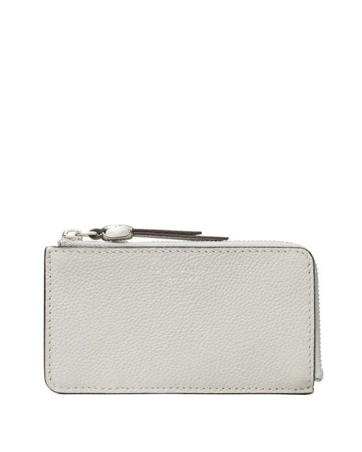 Tory Burch Gray Romy Zip Card Case