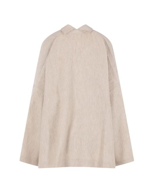 Daniela Gregis Natural Patch-Pocket Linen Jacket