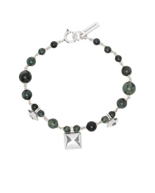 Isabel Marant Metallic Square-Pendant Bracelet for men