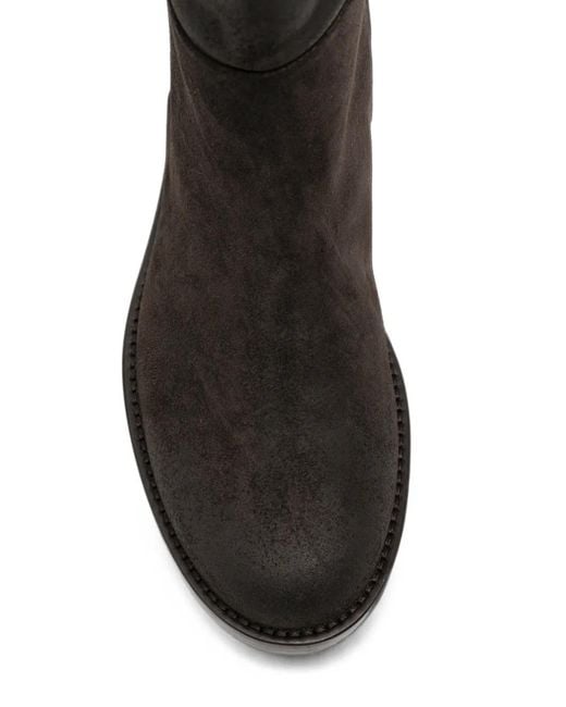 Agl Attilio Giusti Leombruni Black Suede Knee-High Boots