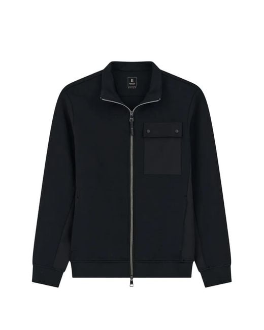 Boggi Black Full-Zip Sweatshirt for men