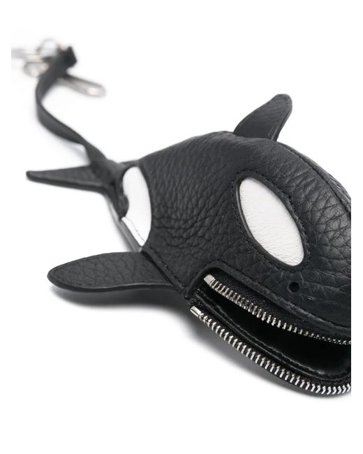 Mulberry White Orca Case Keyring