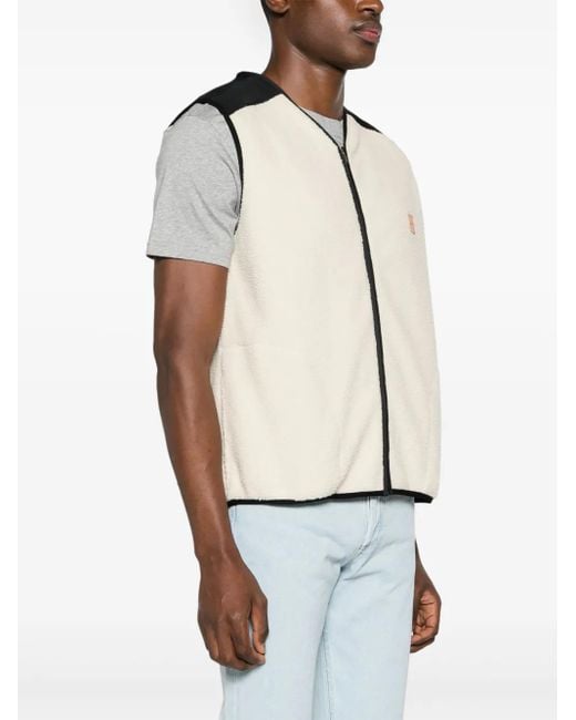 A.P.C. Natural Nate Colour-Block Fleece Gilet