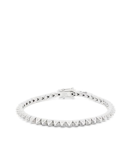 Eddie Borgo White Pavé Pyramid Tennis Bracelet