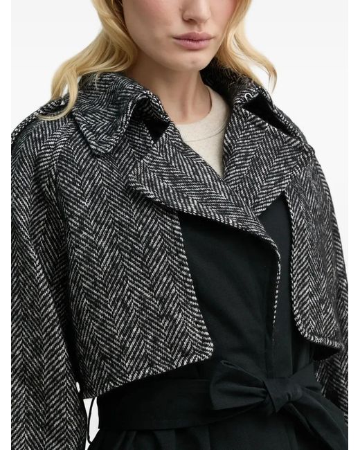 Ba&sh Black Dinara Trench Coat