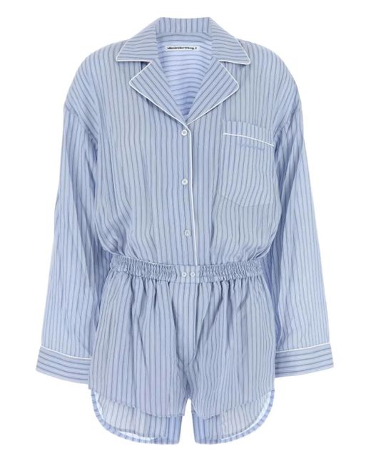 Alexander Wang Gestreepte Jumpsuit in het Blue