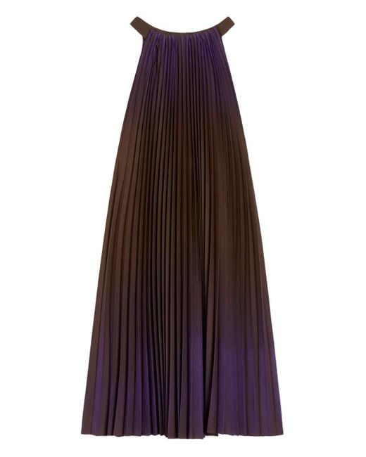 Max Mara Cellula プリーツ ミニドレス Purple