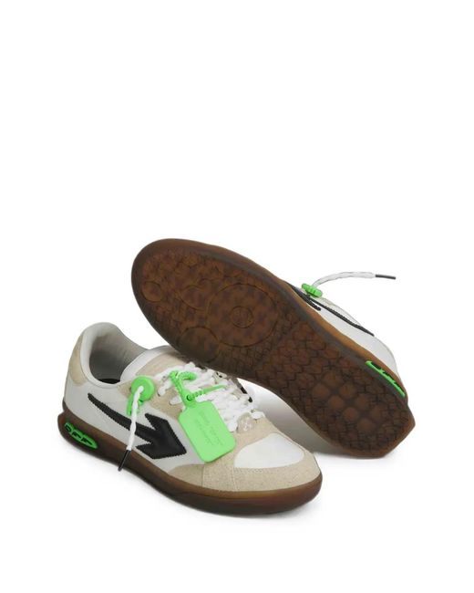 Off-White c/o Virgil Abloh Green Arrows-Patch Sneakers for men