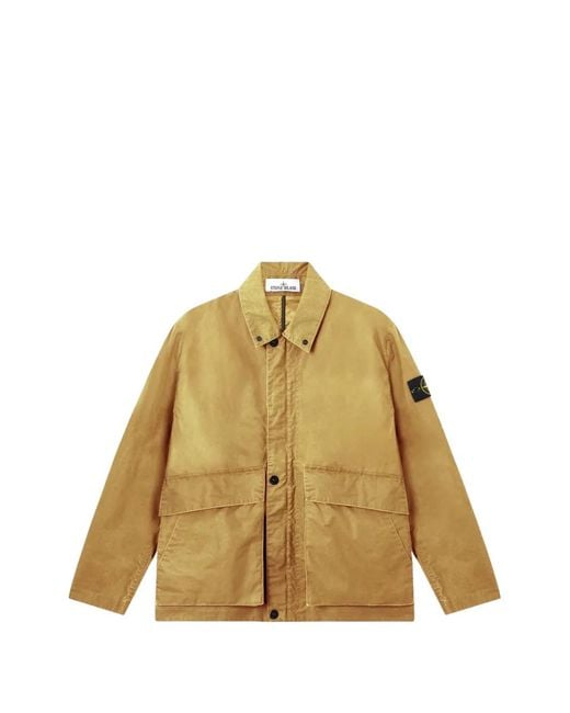 Stone Island Metallic Pocket Overshirt Jacket for men