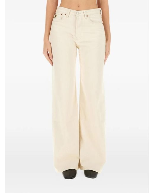 Lois Natural Logo-Patch Jeans