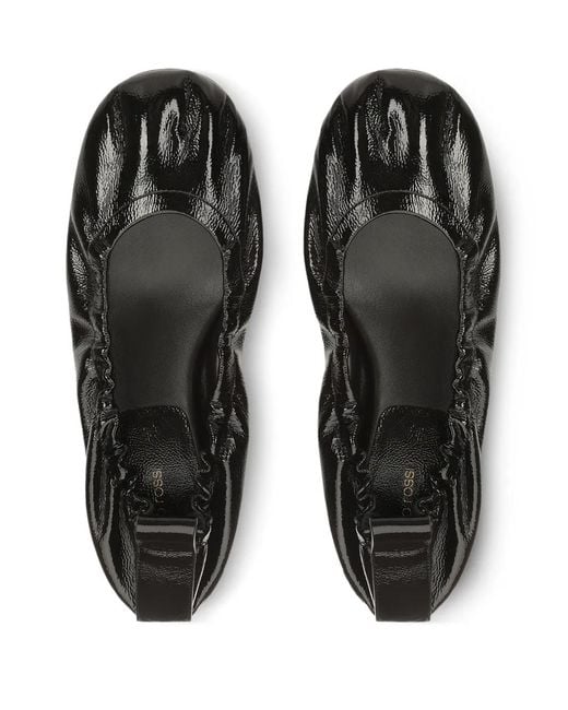 Sergio Rossi Black 25Mm Orb Leather Pumps