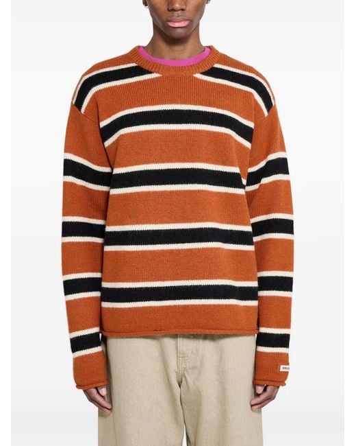 Pull À Rayures Stussy pour homme en coloris Orange