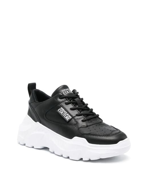 Versace Jeans Couture Black Sneakers With Logo