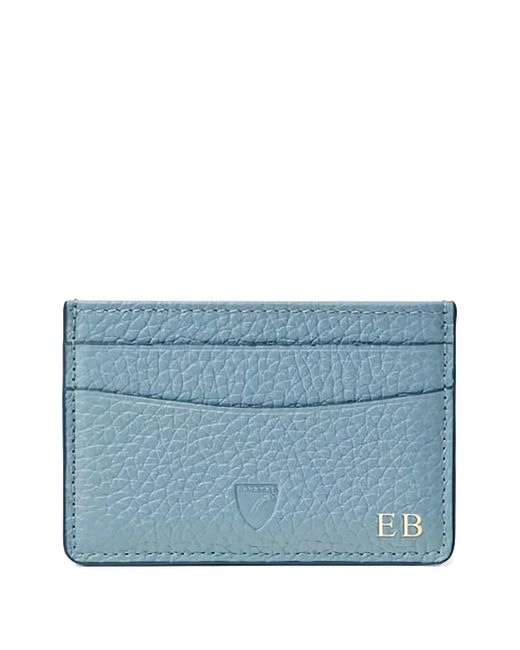 Aspinal Blue Logo-Plaque Cardholder