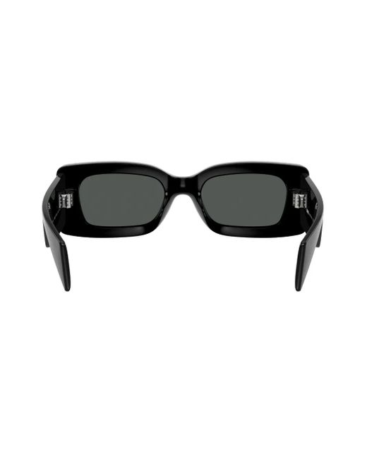Occhiali Da Sole Squadrati Con Placca Medusa di Versace in Black