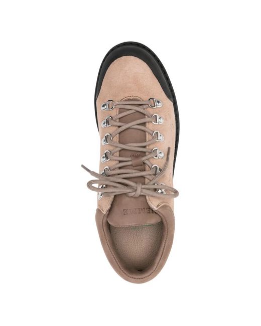 Diemme Brown Baskets En Daim À Empiècements for men
