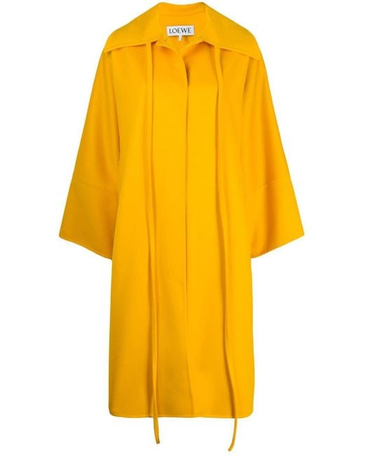 Loewe Yellow Oversized Ribbon Coat