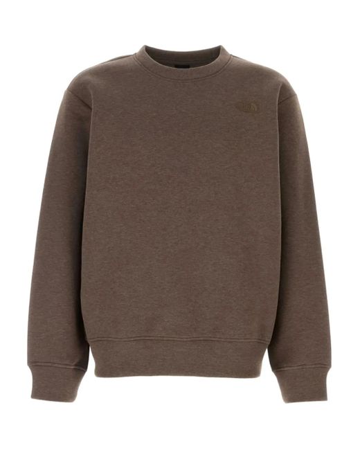The North Face Brown Crew-Neck Sweatshirt for men