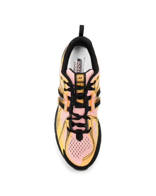 New Balance Yellow 1906 Panelled Sneakers