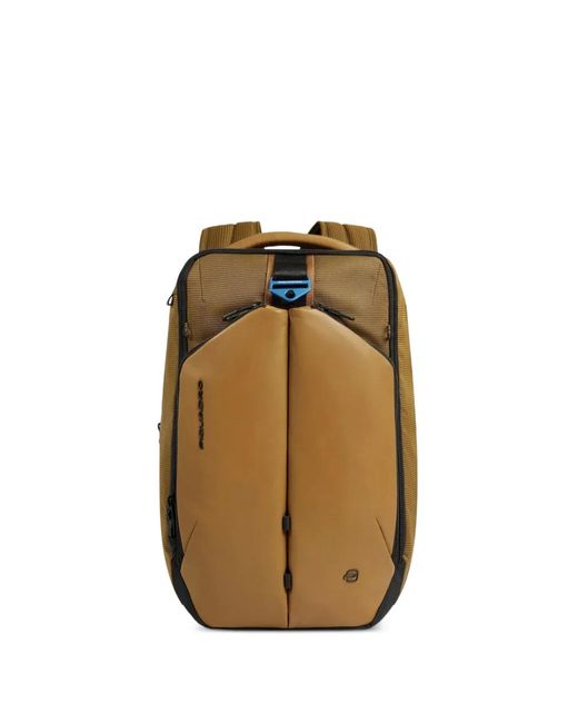Piquadro Natural 15,6" Zip-Up Computer Backpack