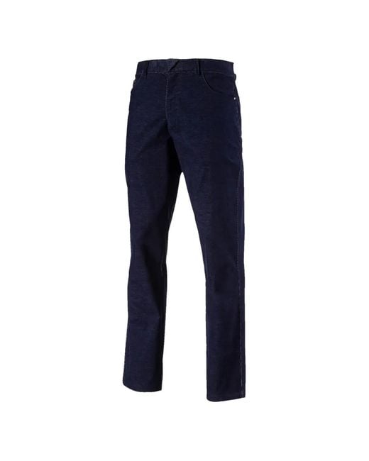 PUMA Blue Straight-Leg Trousers for men