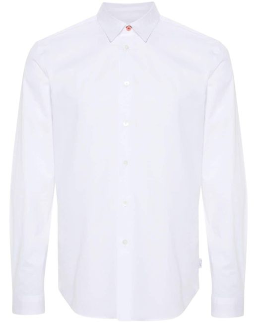 PS by Paul Smith White Poplin Cotton Shirt for men