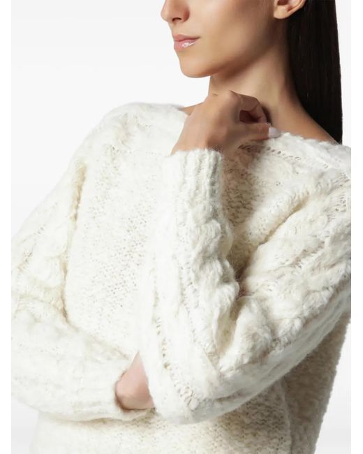 Isabel Marant White Ponara Wool Sweater