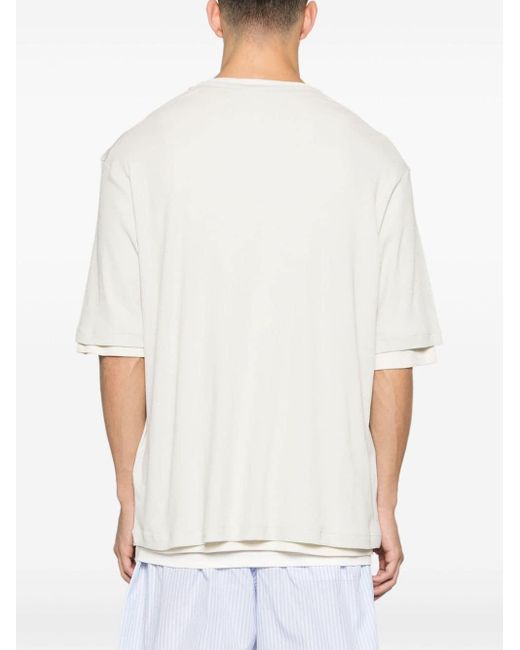 Jil Sander White Layered Cotton T-shirts (pack Of Three) for men