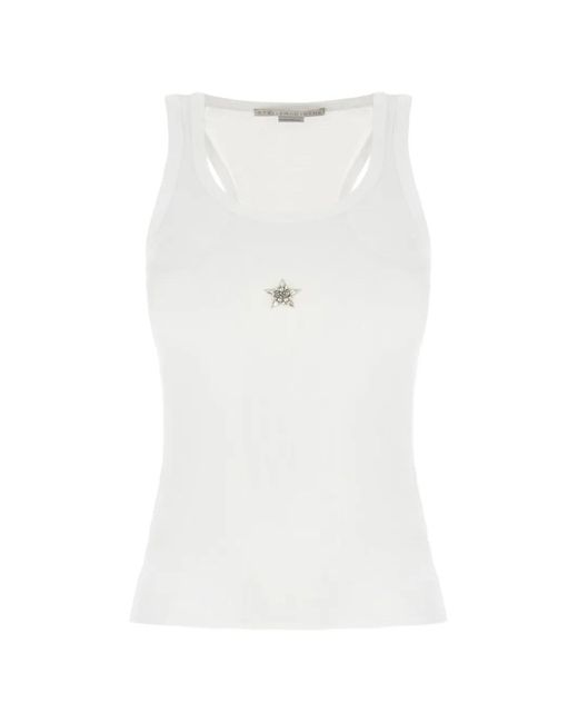 Stella McCartney White Débardeur À Ornements