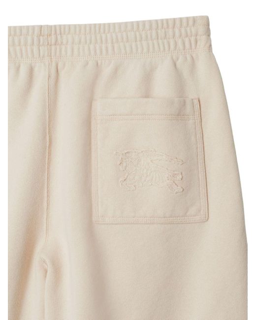 Burberry White Edk Cotton Track Pants for men