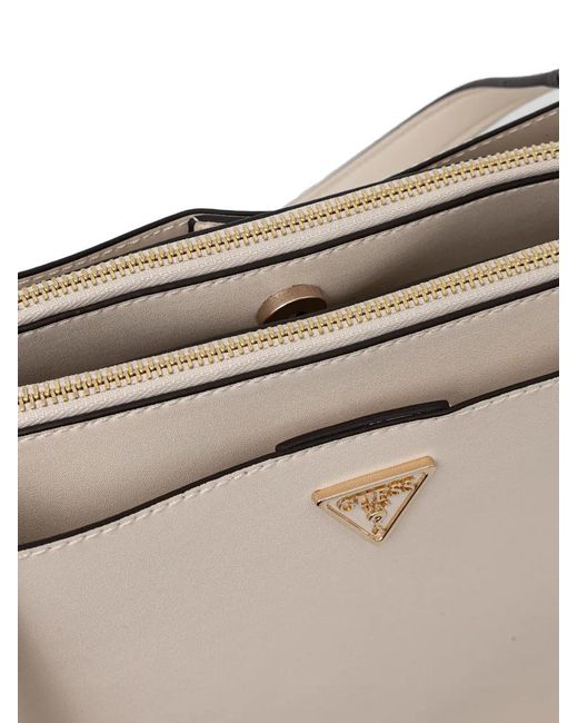 Guess Natural Logo-plaque Tote Bag